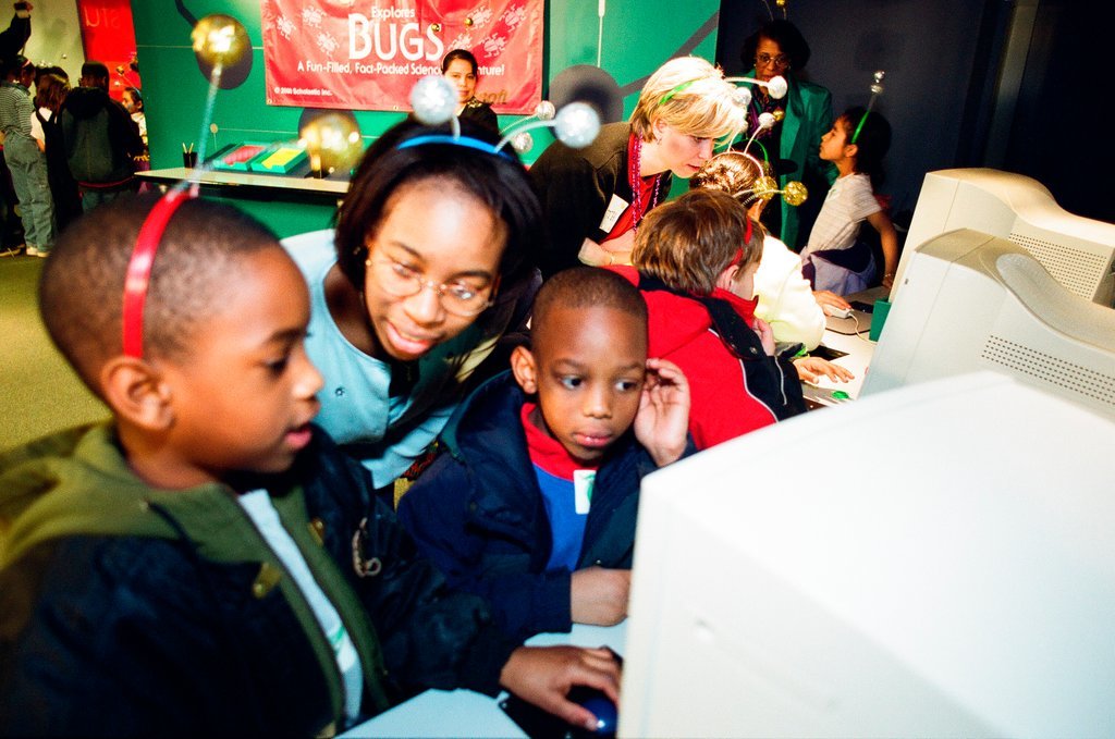 Students participate in Magic School Bus experience at Navy Pier Children's Museum - Jean Lachat for Chicago Sun-Times