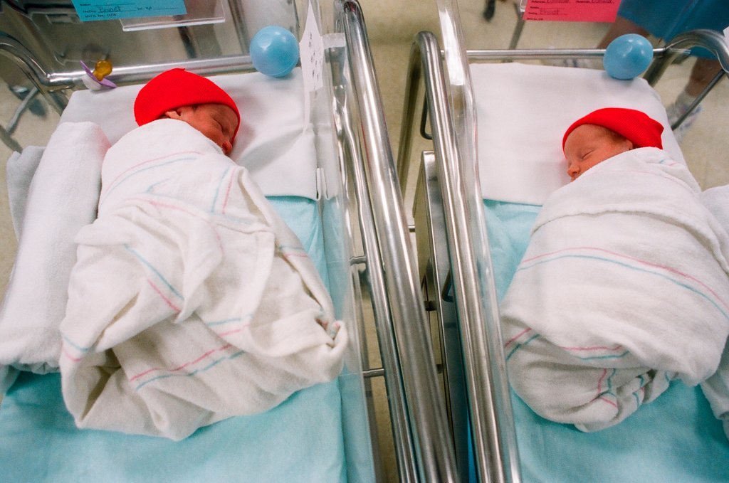 Newborns in nursery decorated in support of Chicago Bulls in the NBA Finals - Chicago Sun-Times