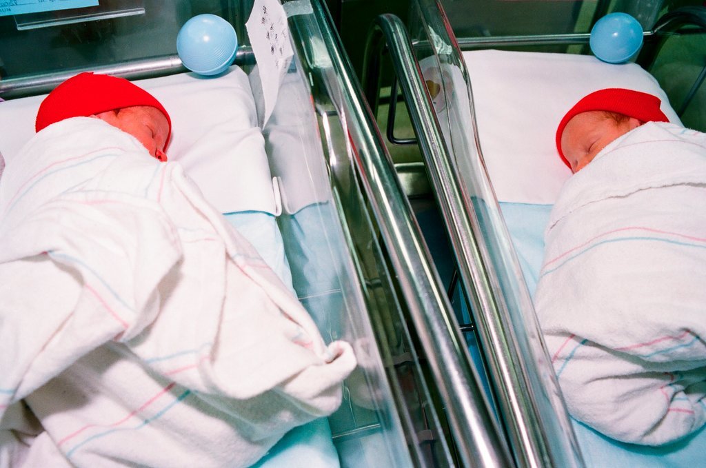 Newborns in nursery decorated in support of Chicago Bulls in the NBA Finals - Chicago Sun-Times