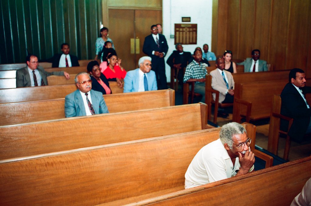 Reverend Jesse Jackson leads prayer service and press conference - Jon Sall for Chicago Sun-Times