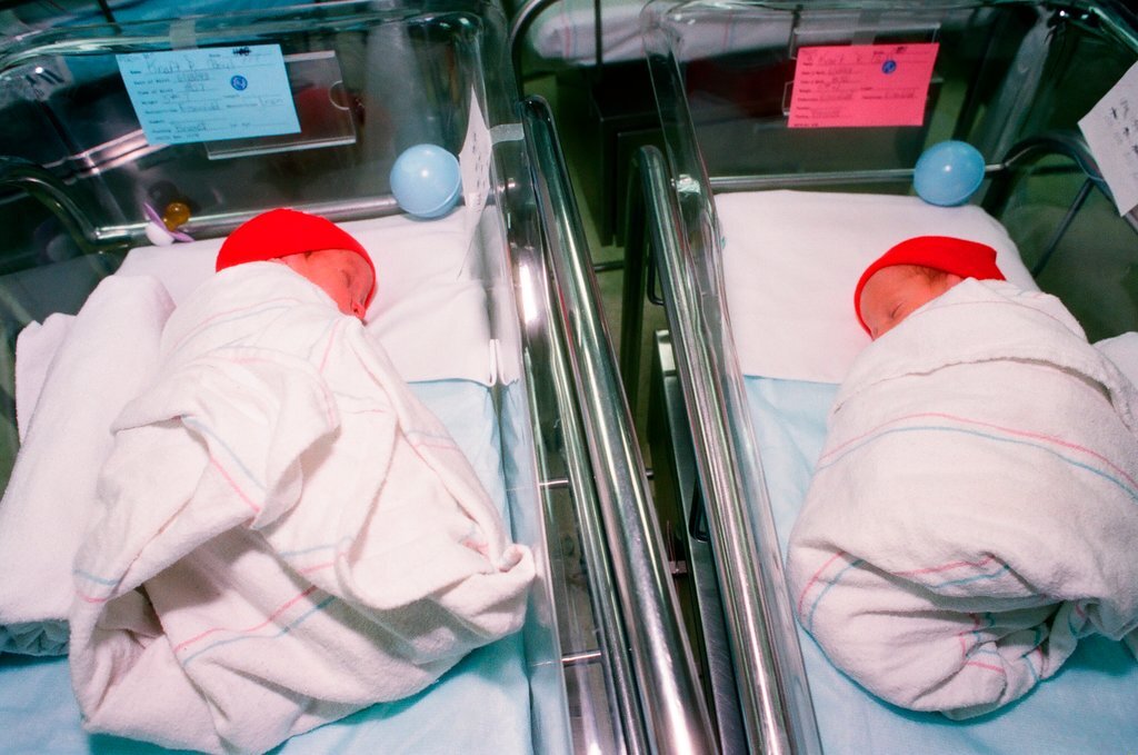 Newborns in nursery decorated in support of Chicago Bulls in the NBA Finals - Chicago Sun-Times