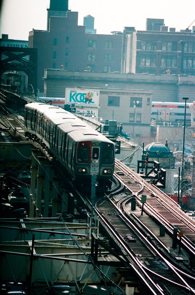 CTA elevated trains and buses in the Loop - Chicago Sun-Times