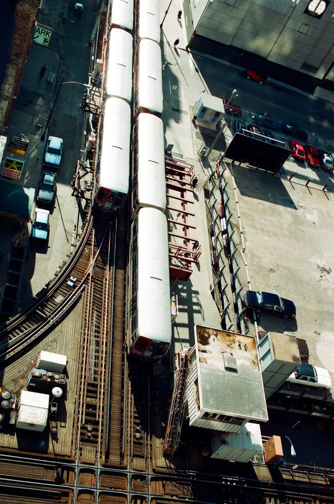 CTA elevated trains and buses in the Loop - Chicago Sun-Times