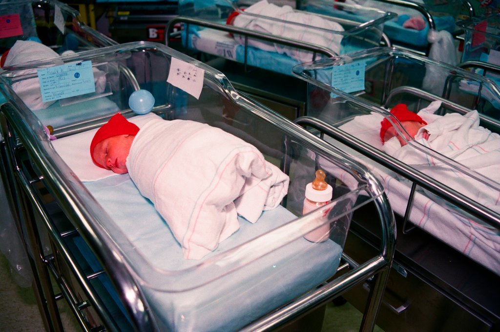 Newborns in nursery decorated in support of Chicago Bulls in the NBA Finals - Chicago Sun-Times