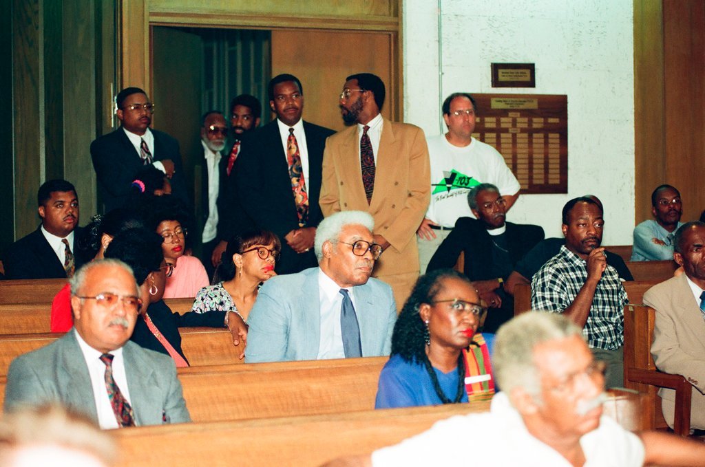 Reverend Jesse Jackson leads prayer service and press conference - Jon Sall for Chicago Sun-Times