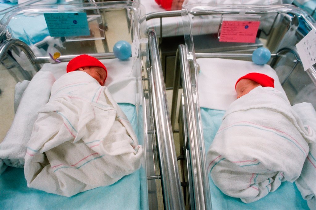 Newborns in nursery decorated in support of Chicago Bulls in the NBA Finals - Chicago Sun-Times