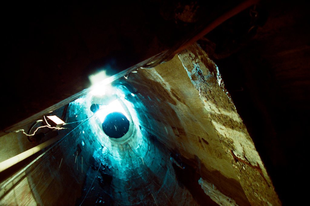 Tour of the freight tunnel systems following the installation of bulkheads - Al Podgorski for Chicago Sun-Times