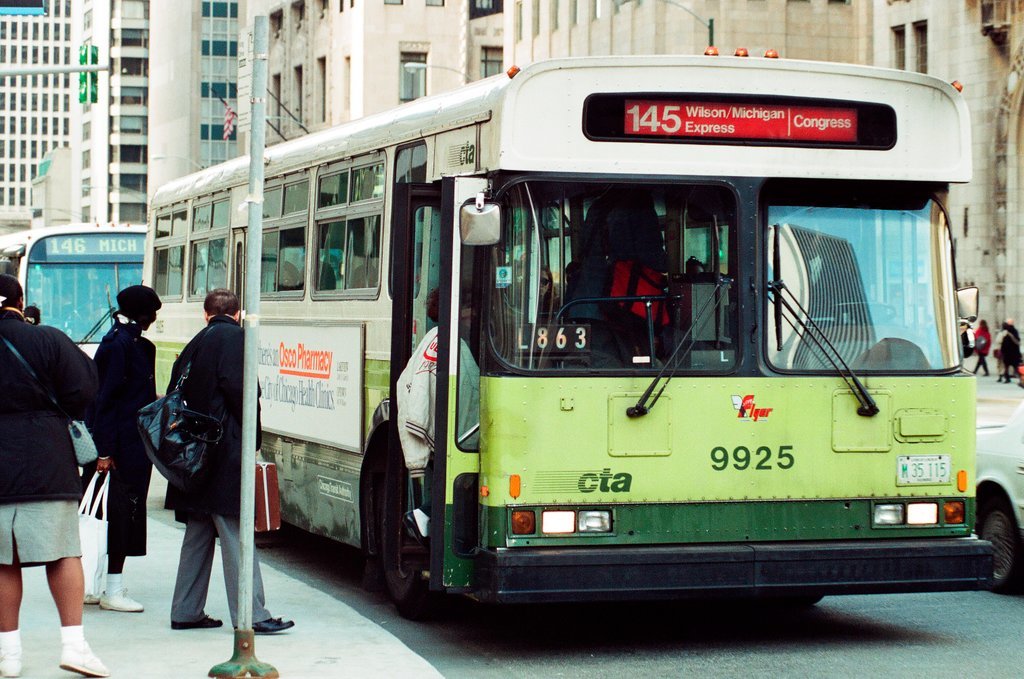 CTA elevated trains and buses in the Loop - Chicago Sun-Times