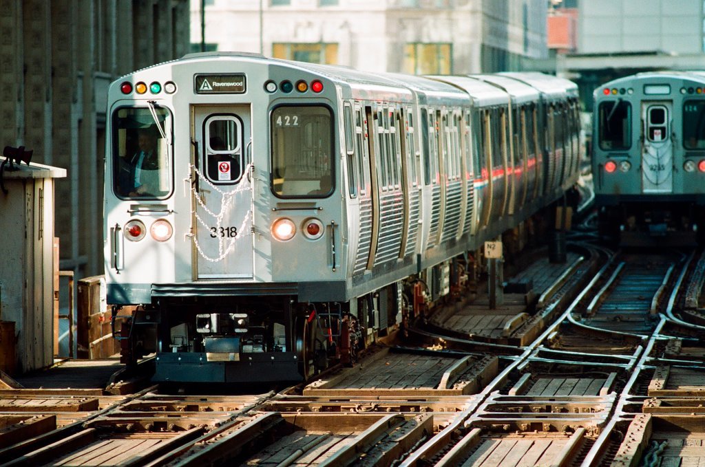 CTA elevated trains and buses in the Loop - Chicago Sun-Times