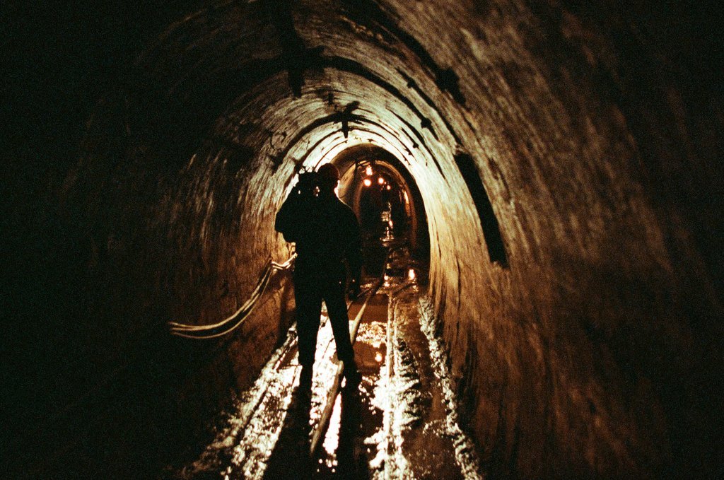 Tour of the freight tunnel systems following the installation of bulkheads - Al Podgorski for Chicago Sun-Times