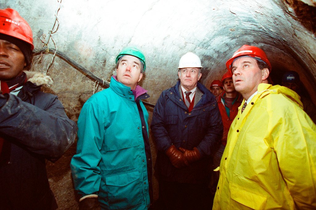 Tour of the freight tunnel systems following the installation of bulkheads - Al Podgorski for Chicago Sun-Times