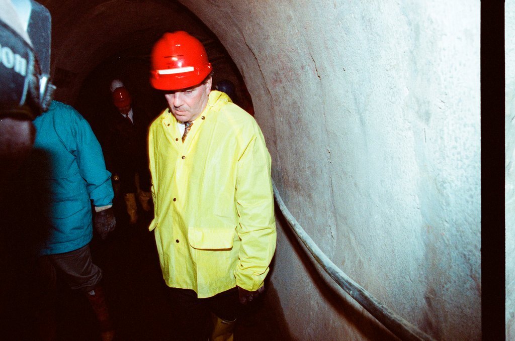 Tour of the freight tunnel systems following the installation of bulkheads - Al Podgorski for Chicago Sun-Times