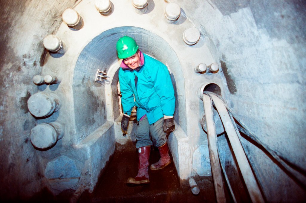 Tour of the freight tunnel systems following the installation of bulkheads - Al Podgorski for Chicago Sun-Times