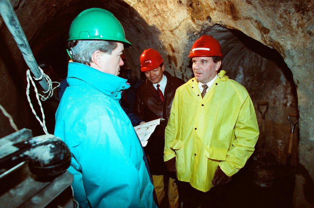 Tour of the freight tunnel systems following the installation of bulkheads - Al Podgorski for Chicago Sun-Times