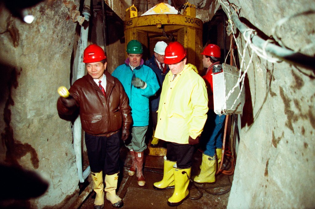 Tour of the freight tunnel systems following the installation of bulkheads - Al Podgorski for Chicago Sun-Times