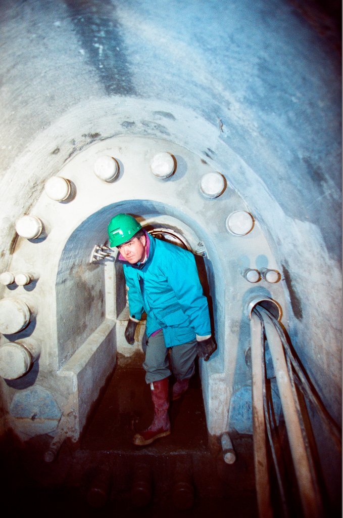 Tour of the freight tunnel systems following the installation of bulkheads - Al Podgorski for Chicago Sun-Times