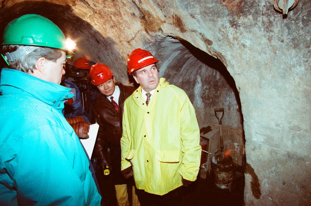 Tour of the freight tunnel systems following the installation of bulkheads - Al Podgorski for Chicago Sun-Times
