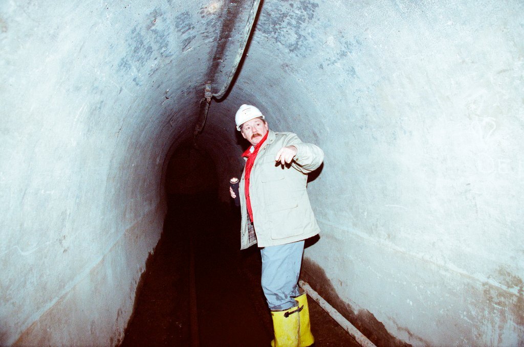Tour of the freight tunnel systems following the installation of bulkheads - Al Podgorski for Chicago Sun-Times