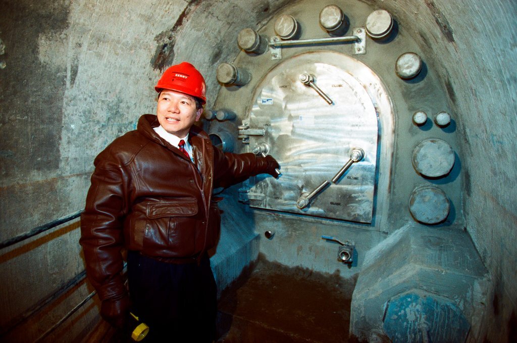 Tour of the freight tunnel systems following the installation of bulkheads - Al Podgorski for Chicago Sun-Times