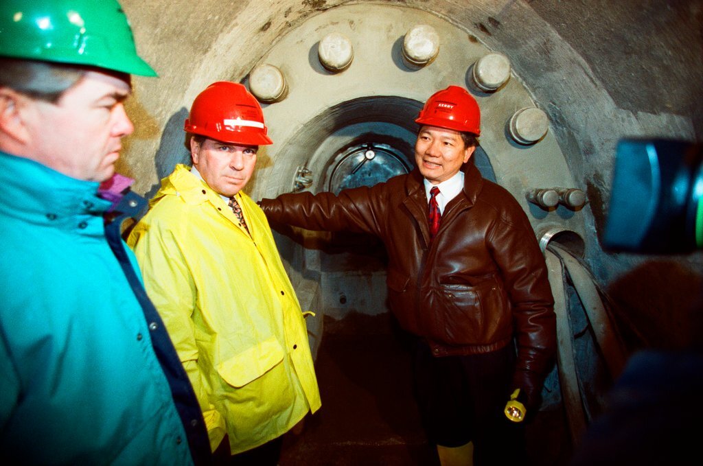 Tour of the freight tunnel systems following the installation of bulkheads - Al Podgorski for Chicago Sun-Times