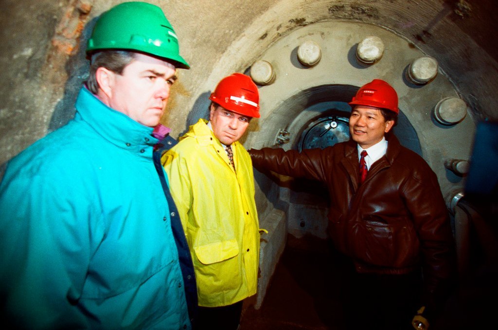 Tour of the freight tunnel systems following the installation of bulkheads - Al Podgorski for Chicago Sun-Times