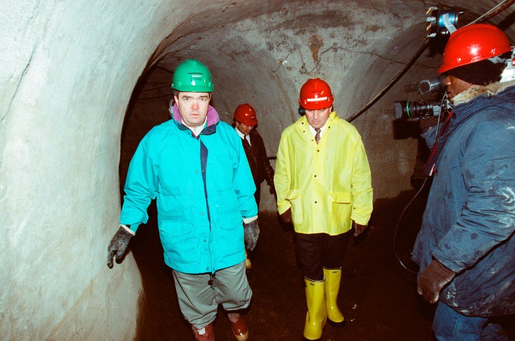 Tour of the freight tunnel systems following the installation of bulkheads - Al Podgorski for Chicago Sun-Times