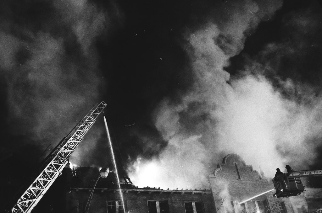 Fire at 6010 South Martin Luther King Jr. Drive - Keating for Chicago Sun-Times