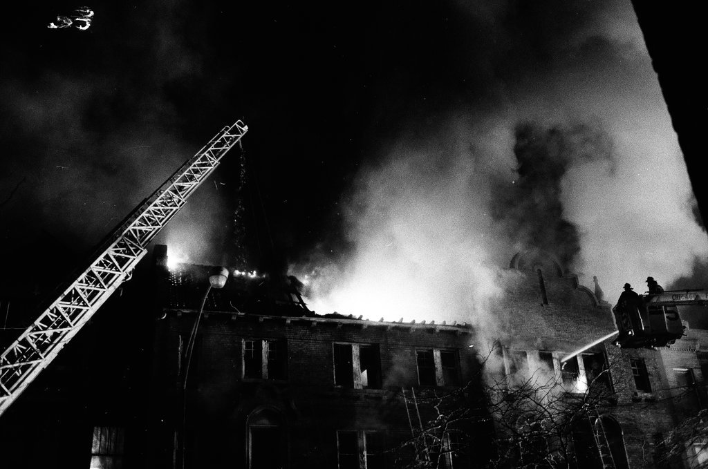 Fire at 6010 South Martin Luther King Jr. Drive - Keating for Chicago Sun-Times