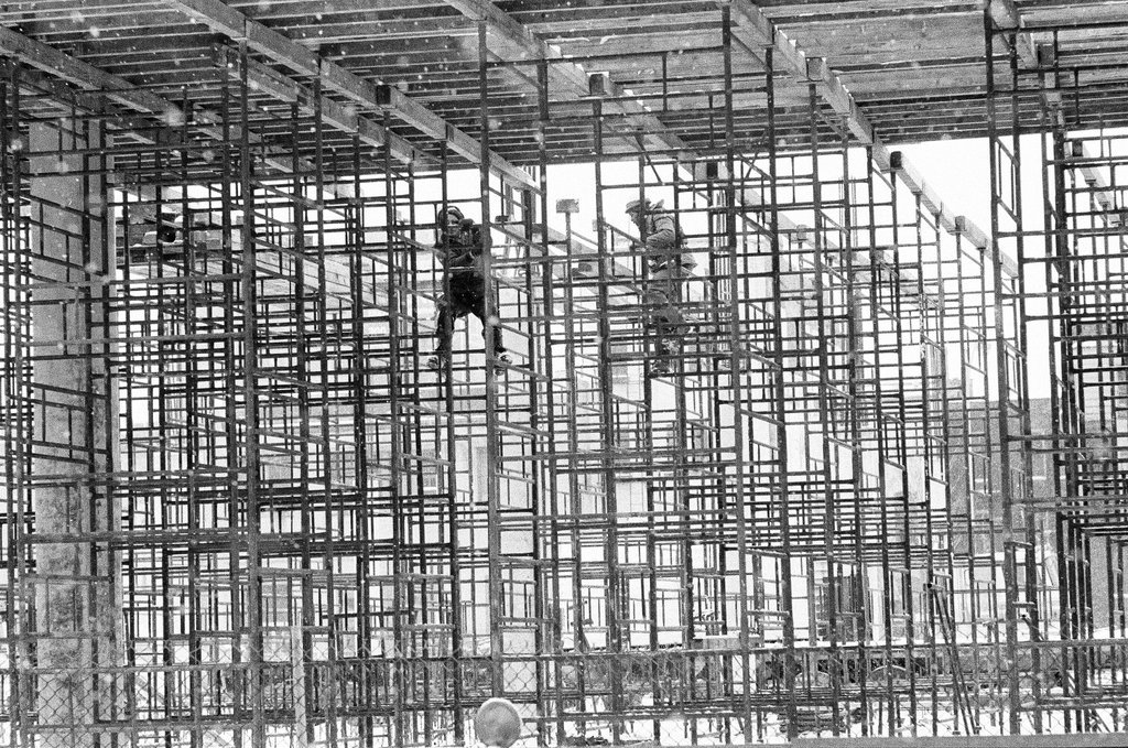 Construction at Grand and Dearborn - Charles Krejcsi for Chicago Sun-Times