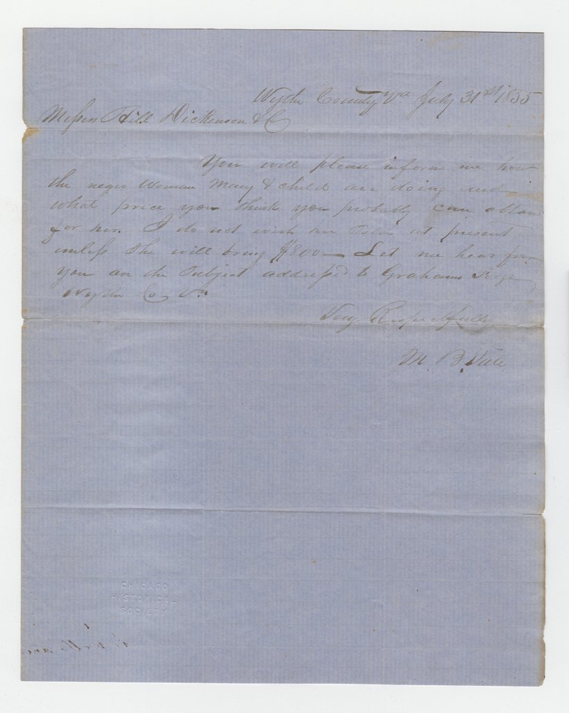 Letter to Richard H. Dickinson