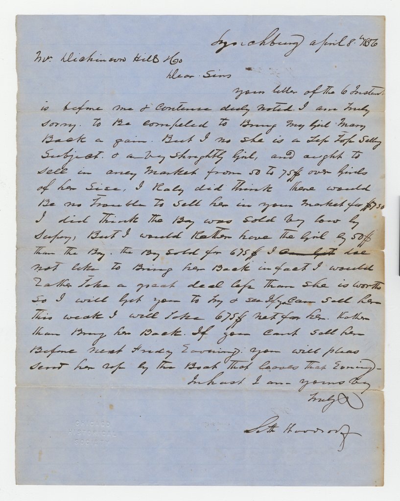 Letter to Richard H. Dickinson