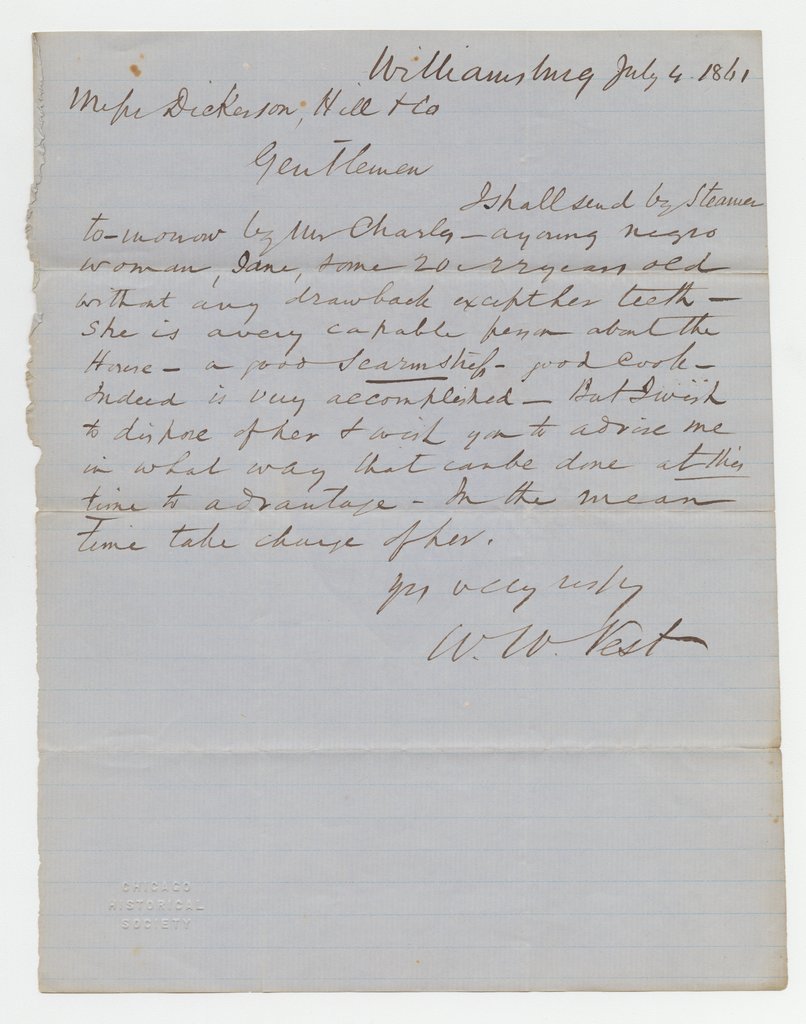 Letter to Richard H. Dickinson
