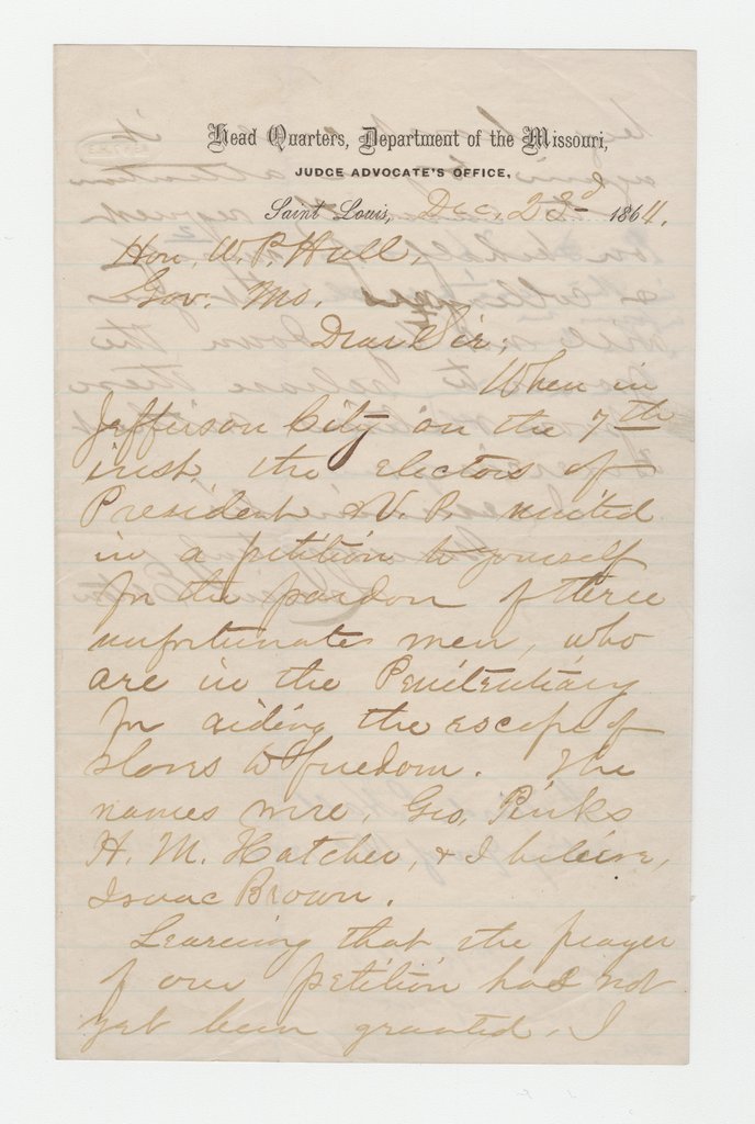Lucien Eaton letter - Eaton, Lucien