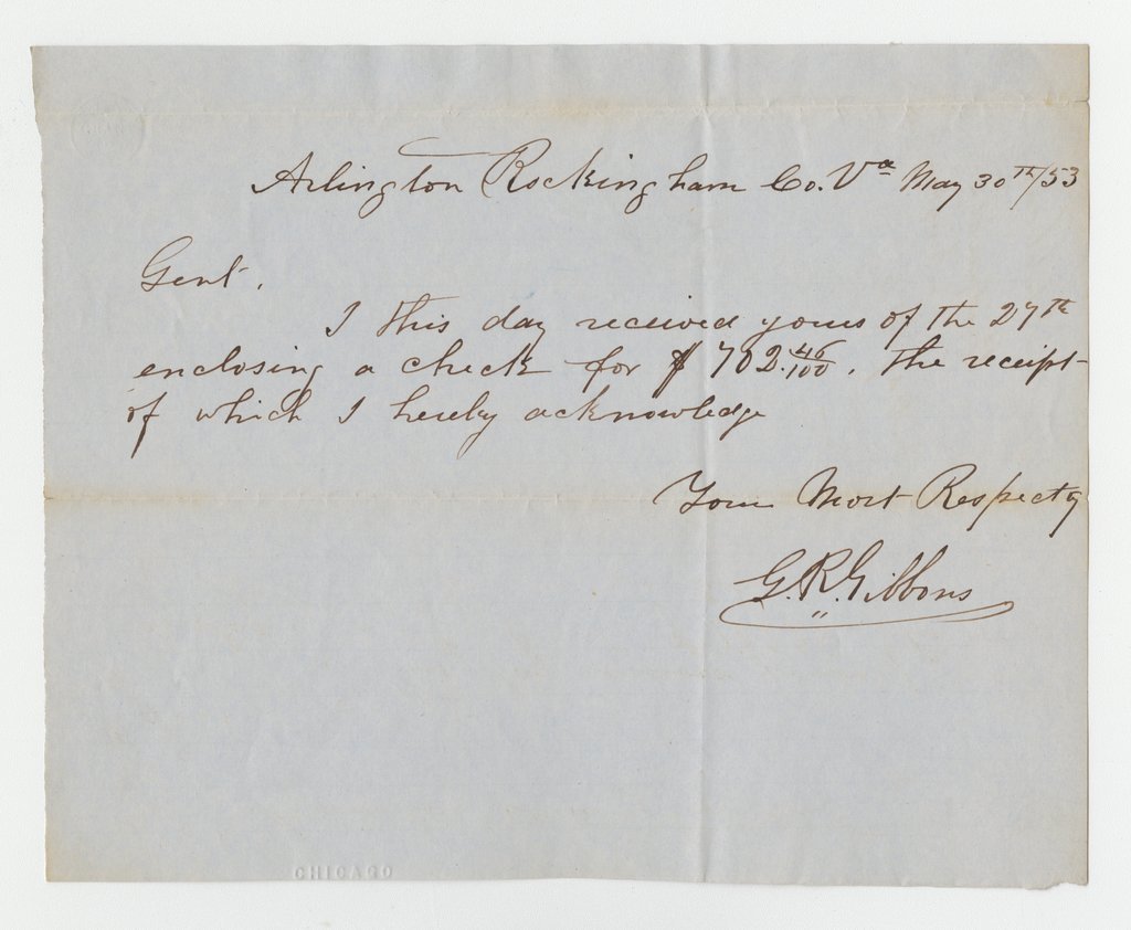 Letter to Richard H. Dickinson