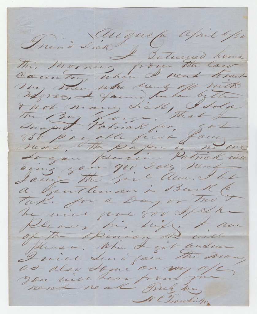Letter to Richard H. Dickinson