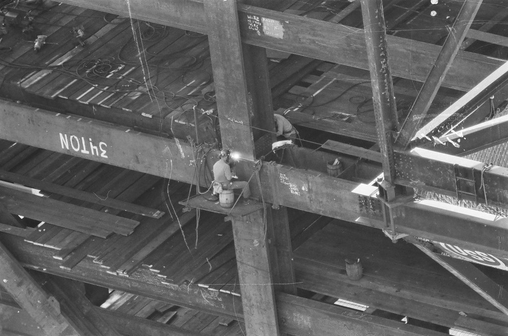 Views of construction on Hancock Center - Joe Kordick for Chicago Sun-Times
