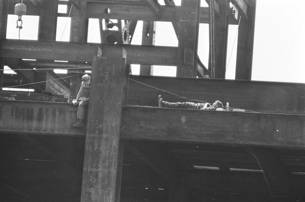 Views of construction on Hancock Center - Joe Kordick for Chicago Sun-Times