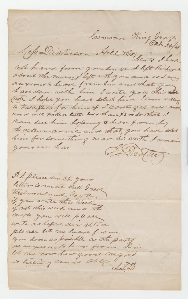 Letter to Richard H. Dickinson