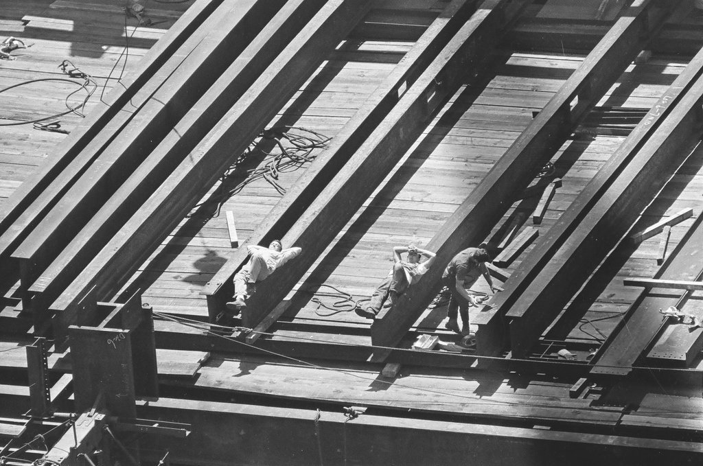 Views of construction on Hancock Center - Joe Kordick for Chicago Sun-Times