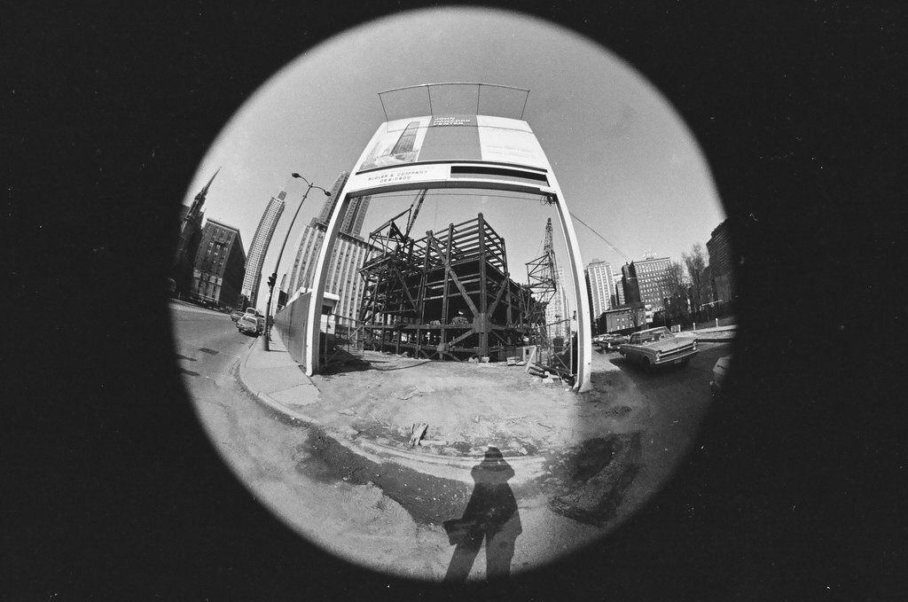 Views of John Hancock Center under construction - Bob Langer for Chicago Sun-Times