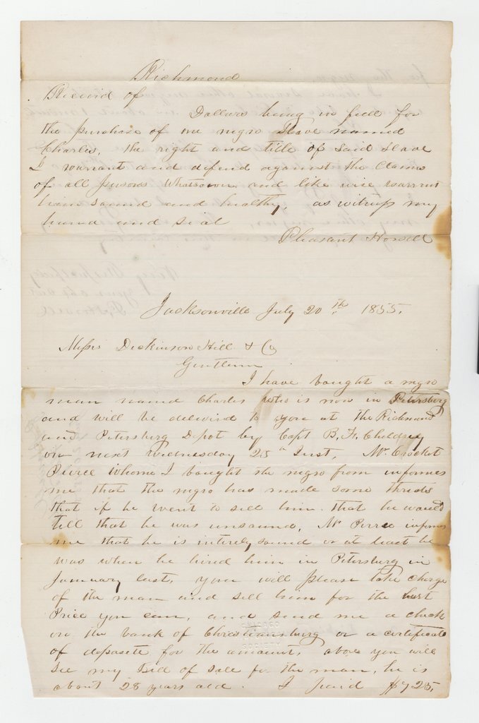 Letter to Richard H. Dickinson
