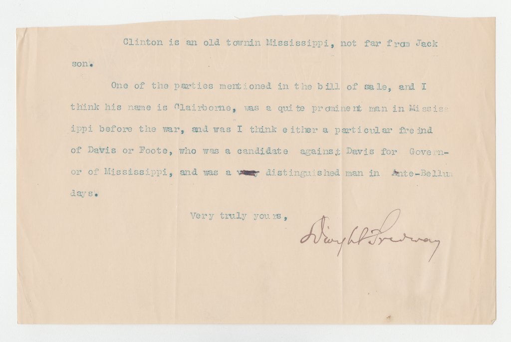 A. S. Claiborne document