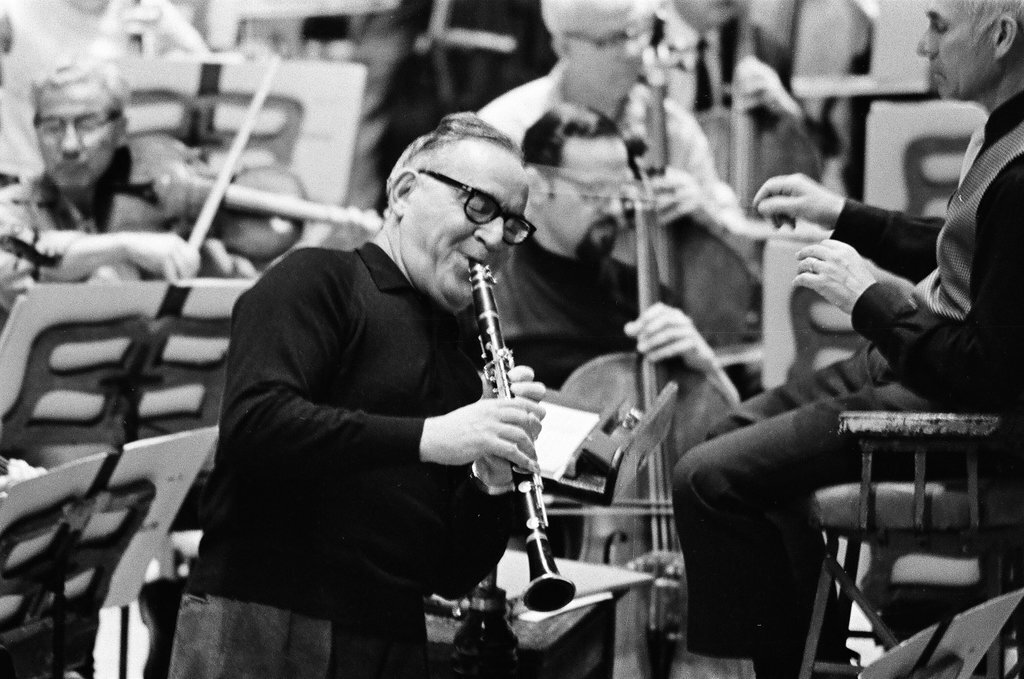 Benny Goodman plays with Chicago Symphony Orchestra - Jack Dykinga for Chicago Sun-Times