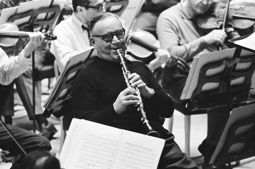 Benny Goodman plays with Chicago Symphony Orchestra - Jack Dykinga for Chicago Sun-Times