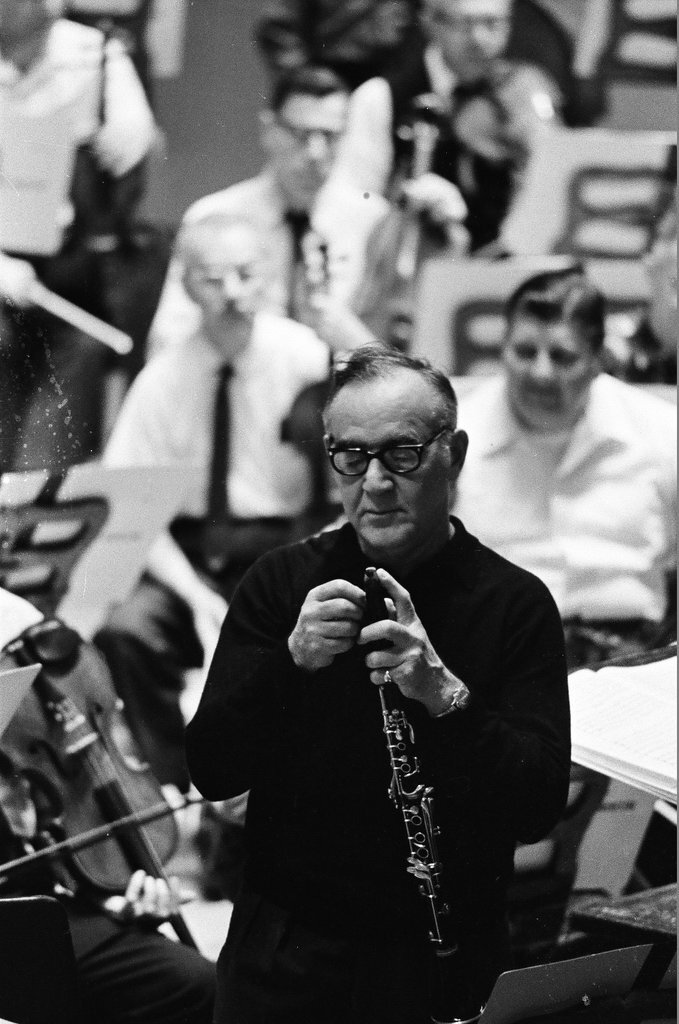 Benny Goodman plays with Chicago Symphony Orchestra - Jack Dykinga for Chicago Sun-Times