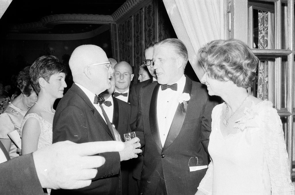 George Romney and wife at benefit - William Pauer for Chicago Sun-Times