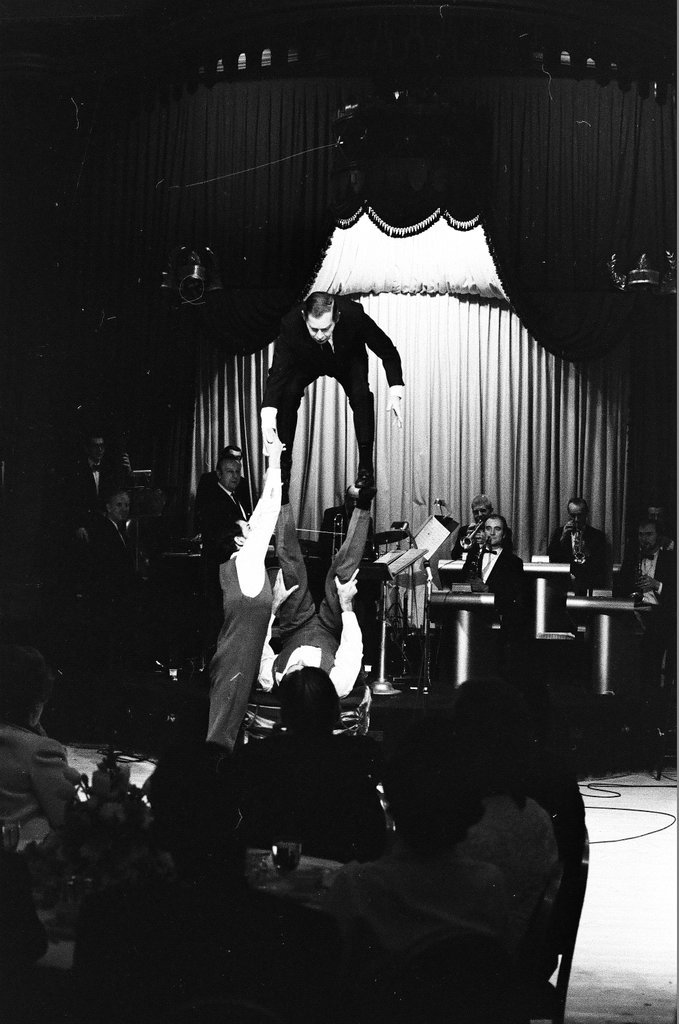 Milton Berle performs at the Palmer House - Don Bierman for Chicago Sun-Times