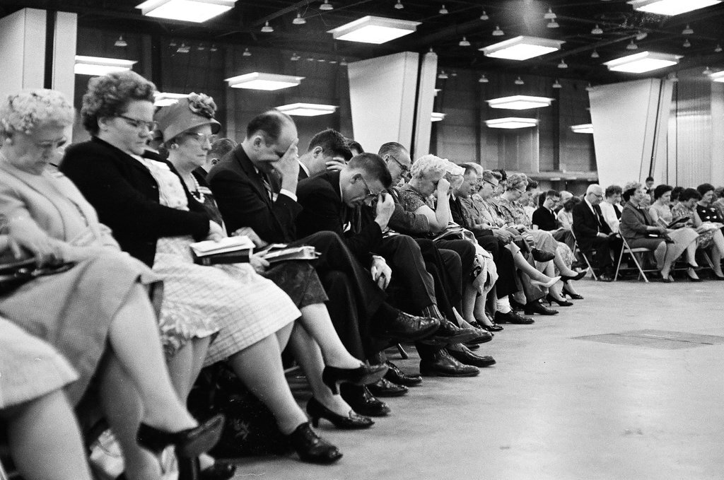 People attend Billy Graham rally - Bob Rubel for Chicago Sun-Times