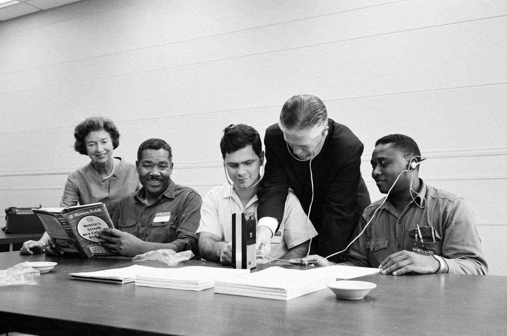 George Romney and wife tour Woodlawn - Ralph Arvidson for Chicago Sun-Times