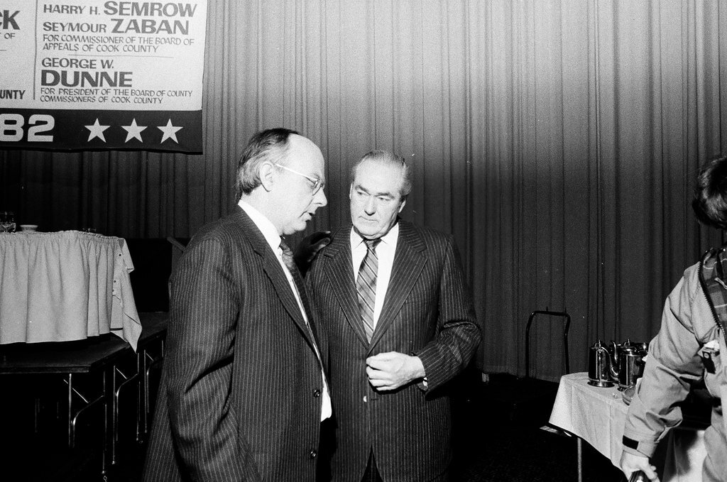 Adlai Stevenson and George Dunn - Bob (Robert) Black for Chicago Sun-Times